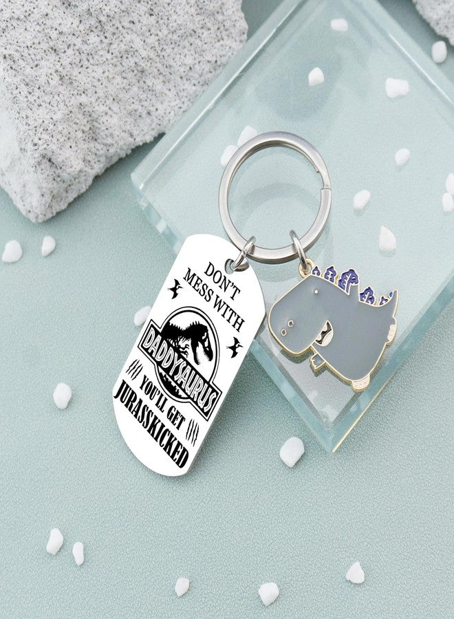 AOBIURV Fathers Day Keychain Gifts From Daughter Son Funny Dad Keychian Birthday Gifts for Husband New Dad Men Birthday Christmas Day Keyring - Image 4